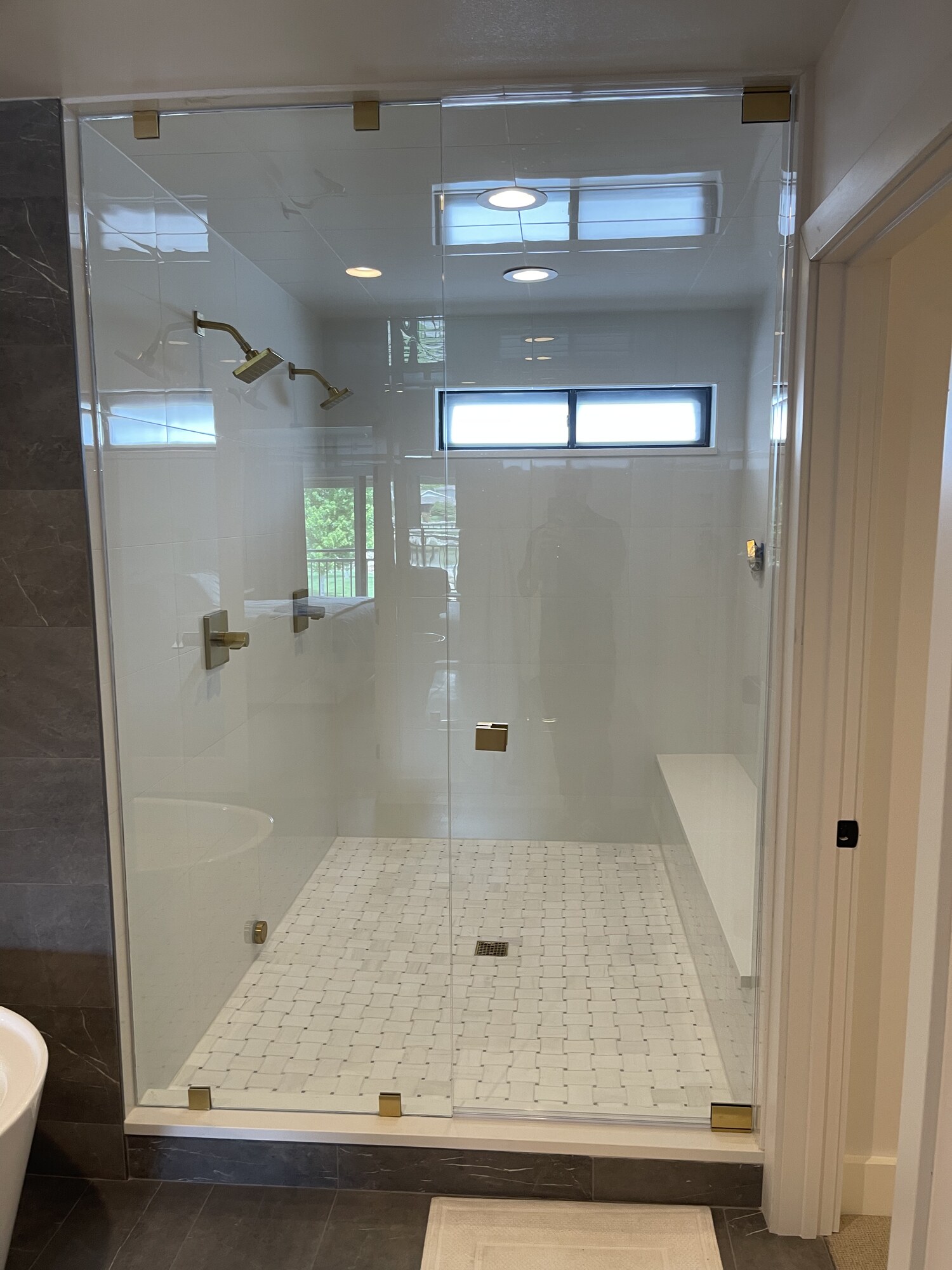 Contemporary bathroom detail
